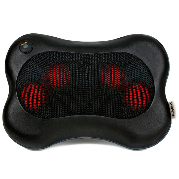 NEW Deep Tissue Back and Neck Shiatsu Pillow Massager with Heat - Picture 1 of 12